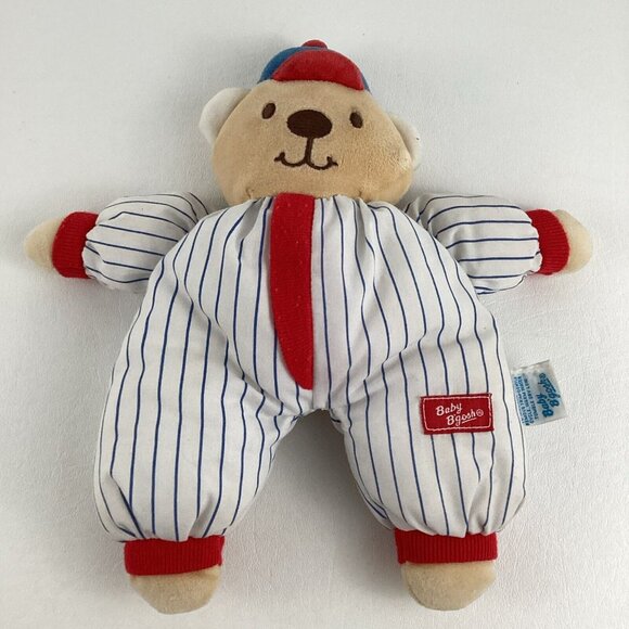 Oshkosh Other - Oshkosh Baby B'gosh 10" Plush Stuffed Animal Doll Baseball Bear Toy Vintage 80s